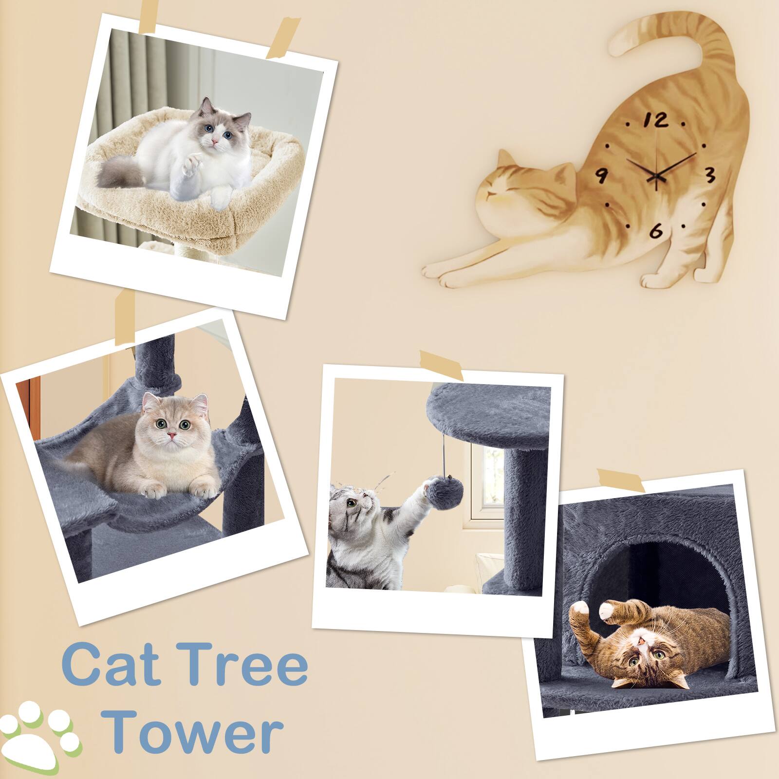 12 9 3 6  
Cat Tree Tower