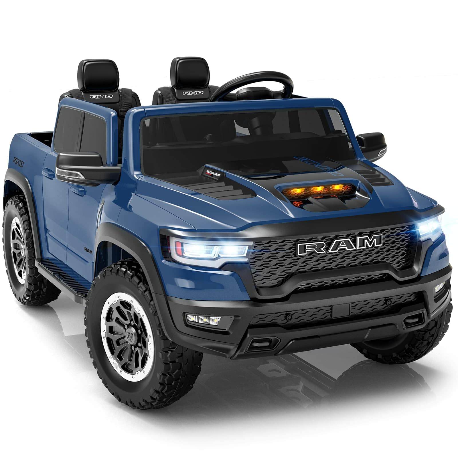 FIRST RIDE ON - 24V Licensed RAM 1500 RHO Ride on Car for Kids, 2-Seater Electric Car with Remote Control, Truck Bed Storage, LED Lights - Dark Blue price history on PriceWatchPro