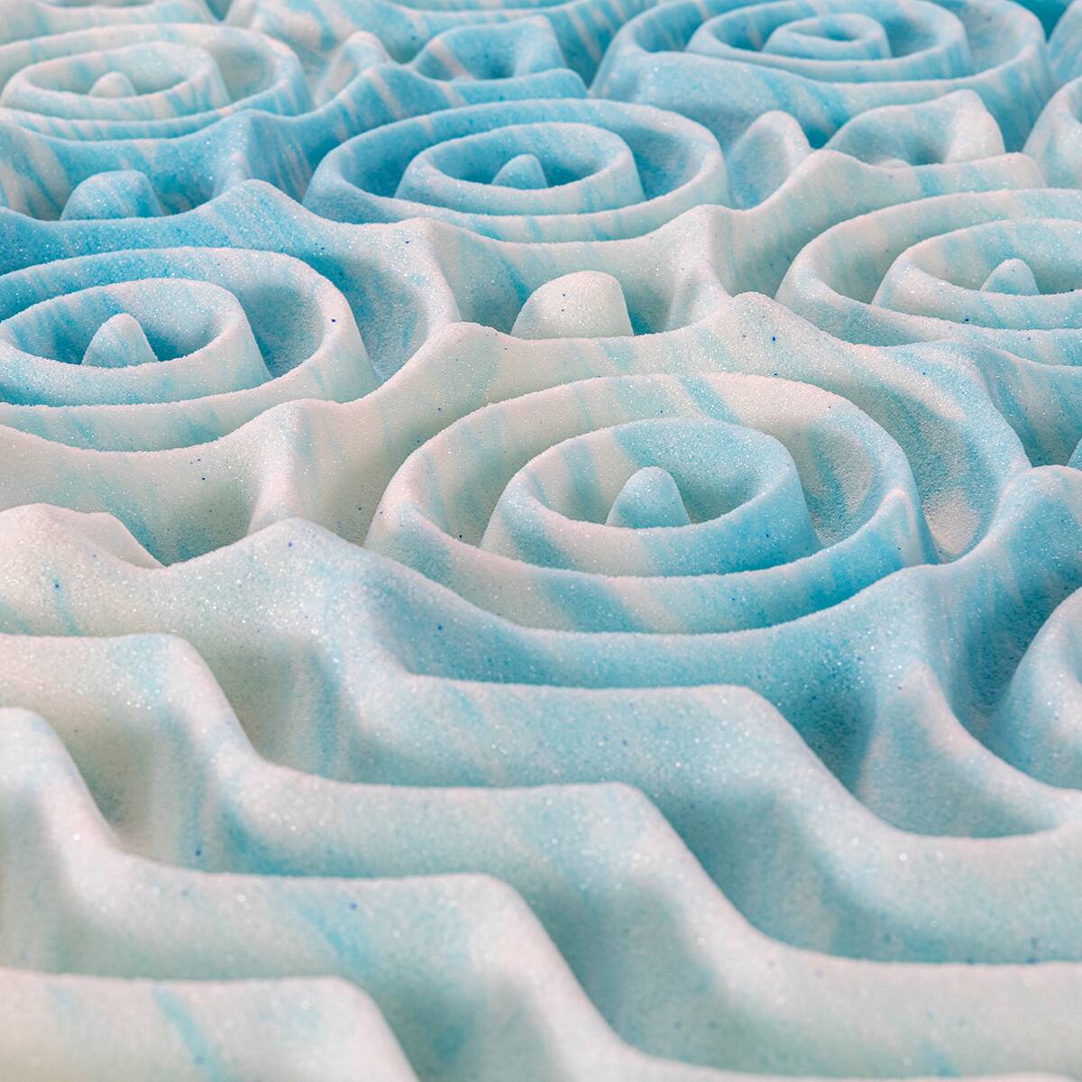 Back. Bestier - 4 Inch 5-Zone Memory Foam Mattress Topper, Gel Infused Foam Mattress Topper for Pressure Relief Bed Topper - Twin.