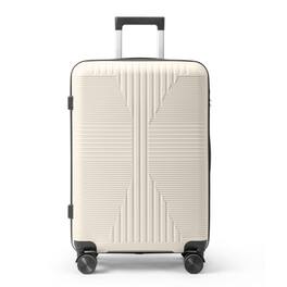 Winado - 24" Hardshell Carry On Luggage with Spinner Wheels Lightweight PP Hardside Small Suitcase with Built-in Lock - White
