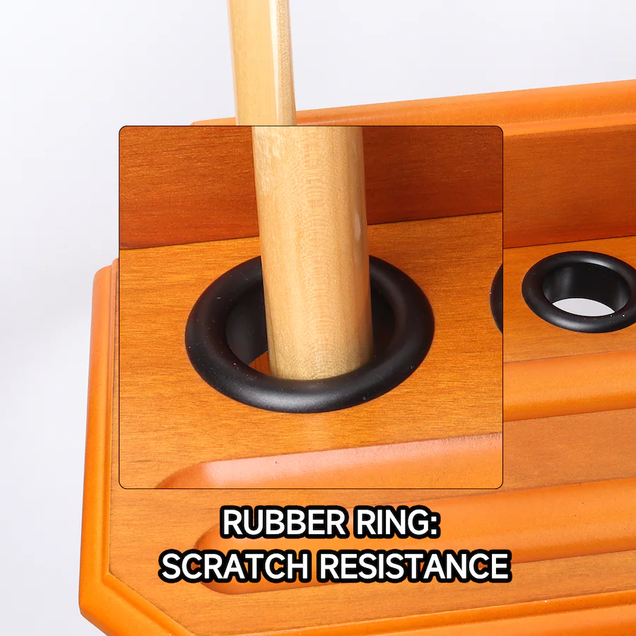 GSE Games & Sports Expert Wood 10 Floor Stand Pool Cue Rack Only Holds ...