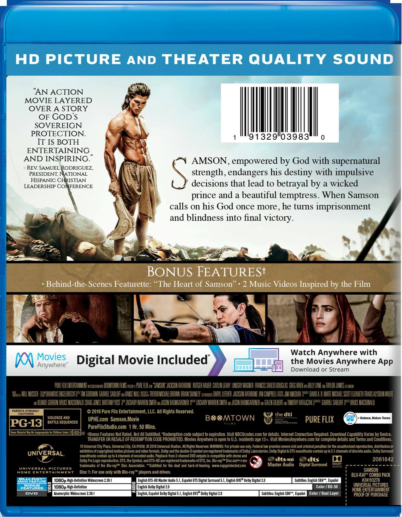 Angle. Samson (DVD + Digital) [Blu-ray].