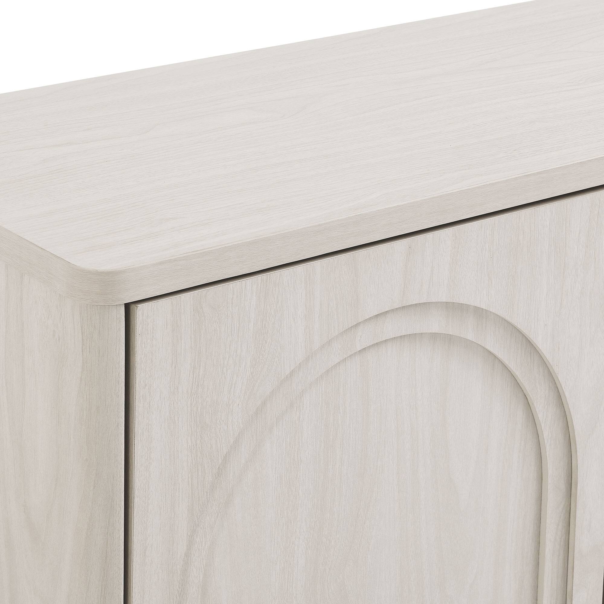 Alt View 6. Modway - Flux Arched 3-Door Sideboard by Modway - White Wash.