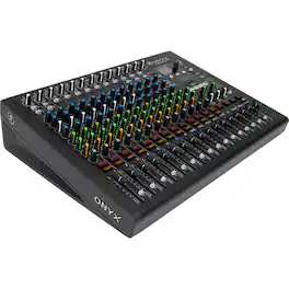 Mackie - Onyx16 16-Channel Premium Analog Mixer with 24-Bit 96kHz Multitrack USB, Bluetooth, SD Recording and 3 Band Perkins EQ