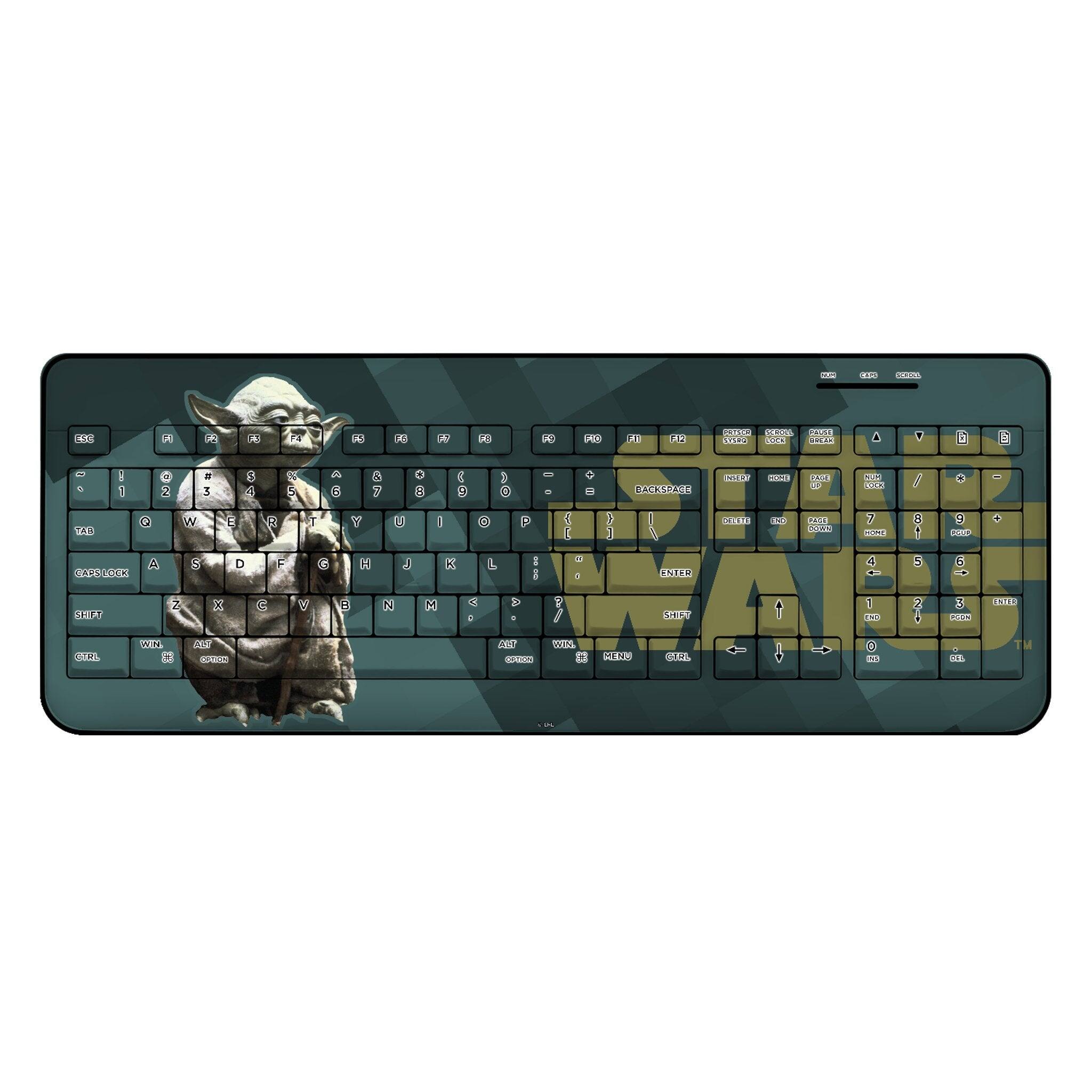 Keyscaper - Star Wars: A New Hope Color Block Wireless USB Keyboard - Yoda