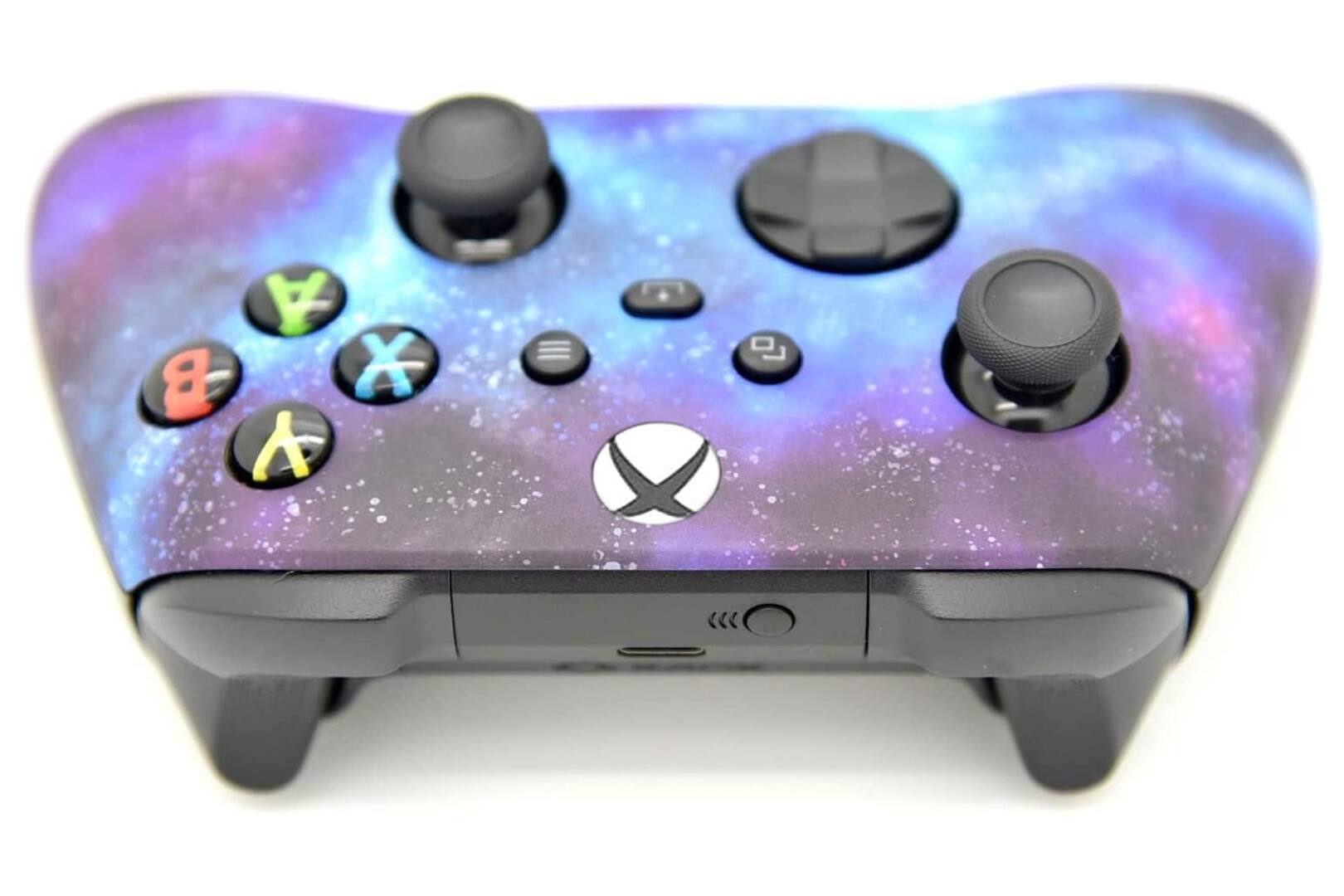 Left. ProControllers - Custom Wireless Controller for Xbox Series X|S, Xbox One, & PC - Blue Galaxy.
