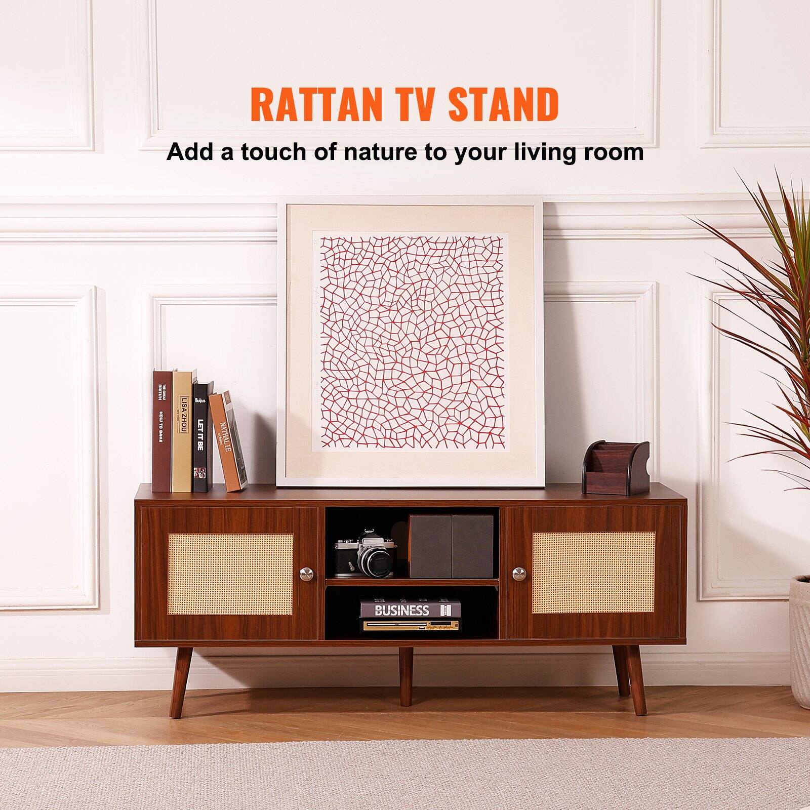 RATTAN TV STAND  
Add a touch of nature to your living room