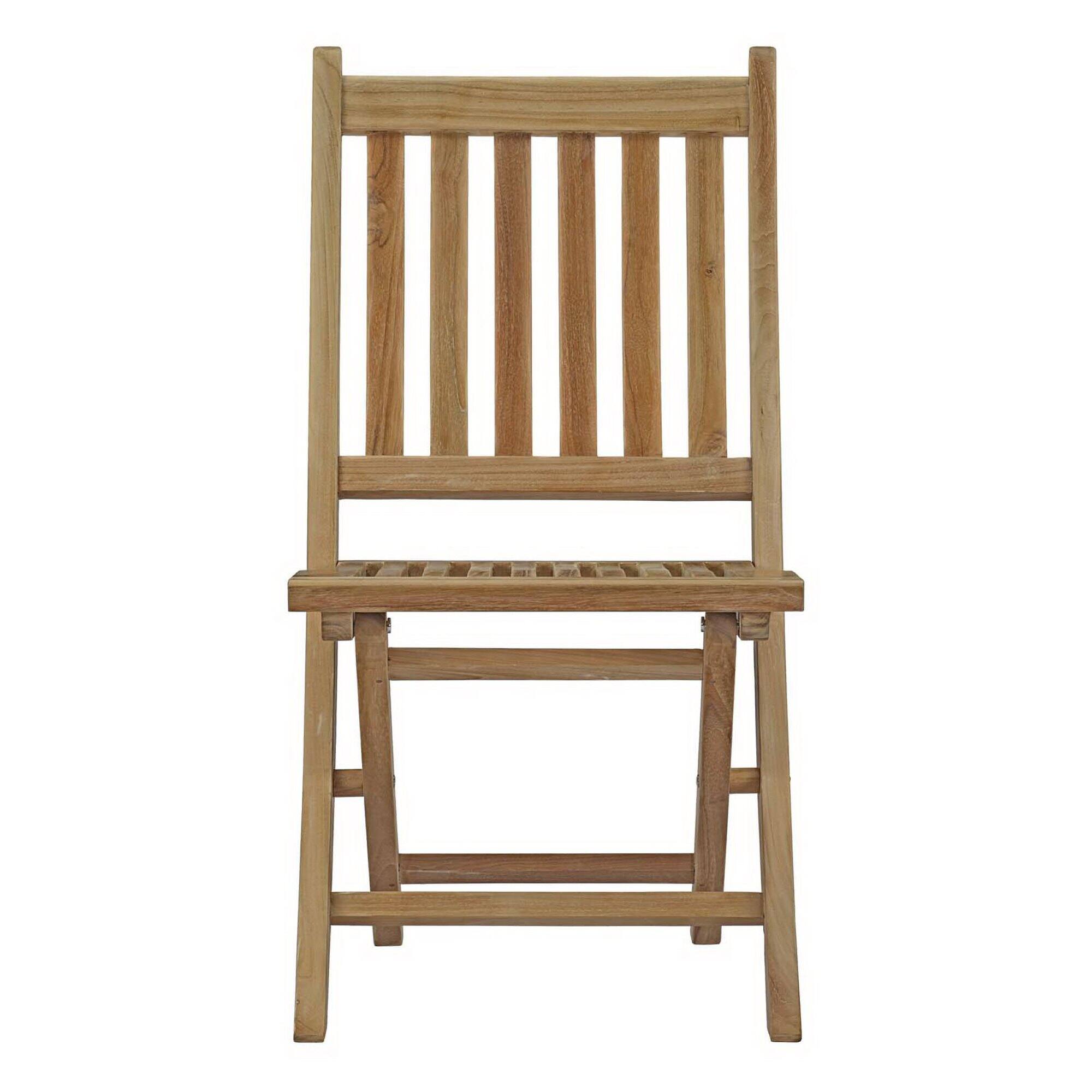 Alt View 1. Modway - Marina Outdoor Patio Teak Folding Chair by Modway - Natural.