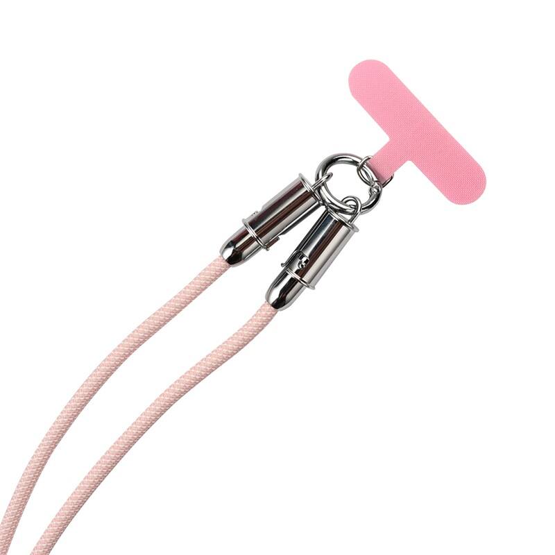 Alt View 1. Mybat - MyBat Tether Crossbody Strap + USB-C Charging Cable(L=4.2 FT) - Pink - Pink.