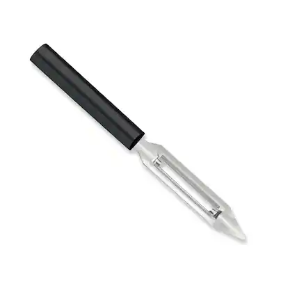 Front. Rada - Cutlery 1.75-Inch Swivel Vegetable Peeler, Black Handle - Black.
