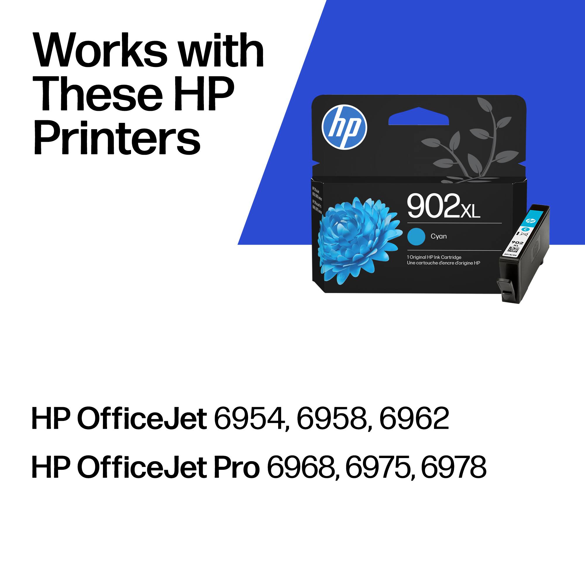 Works with These HP Printers

HP OfficeJet 6954, 6958, 6962  
HP OfficeJet Pro 6968, 6975, 6978