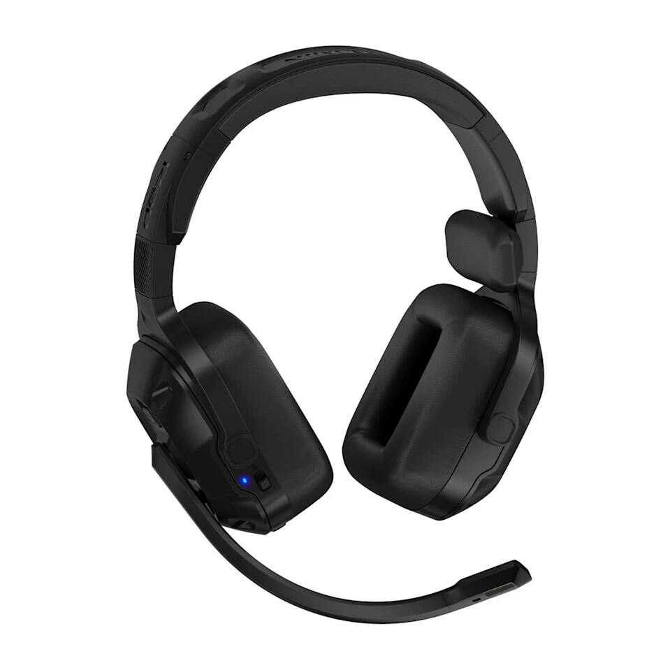 Angle. Garmin - Garmin dezl Headset 210, 2-in-1 Premium Trucking Headset Bundle - Black.