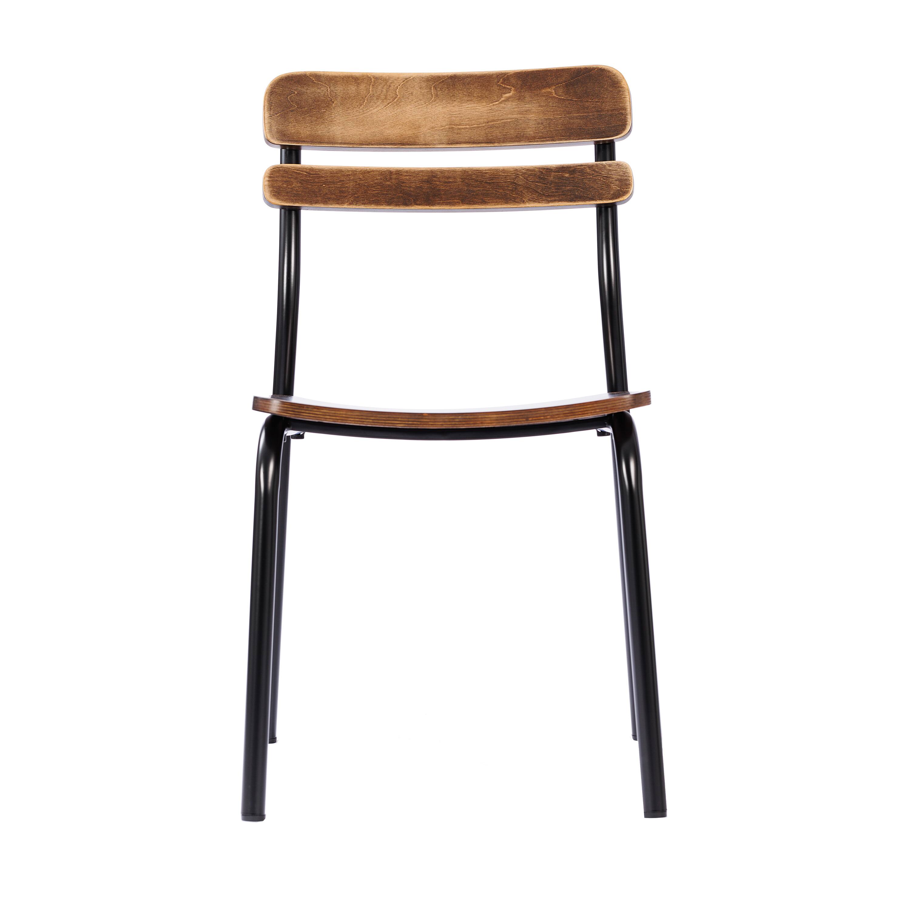 Alt View 9. Emma + Oliver - Blanchard Set of 2 Dining Chairs with Metal Frames and Solid Wood Seats and Backs with Antique Finishes - Antique Copper.