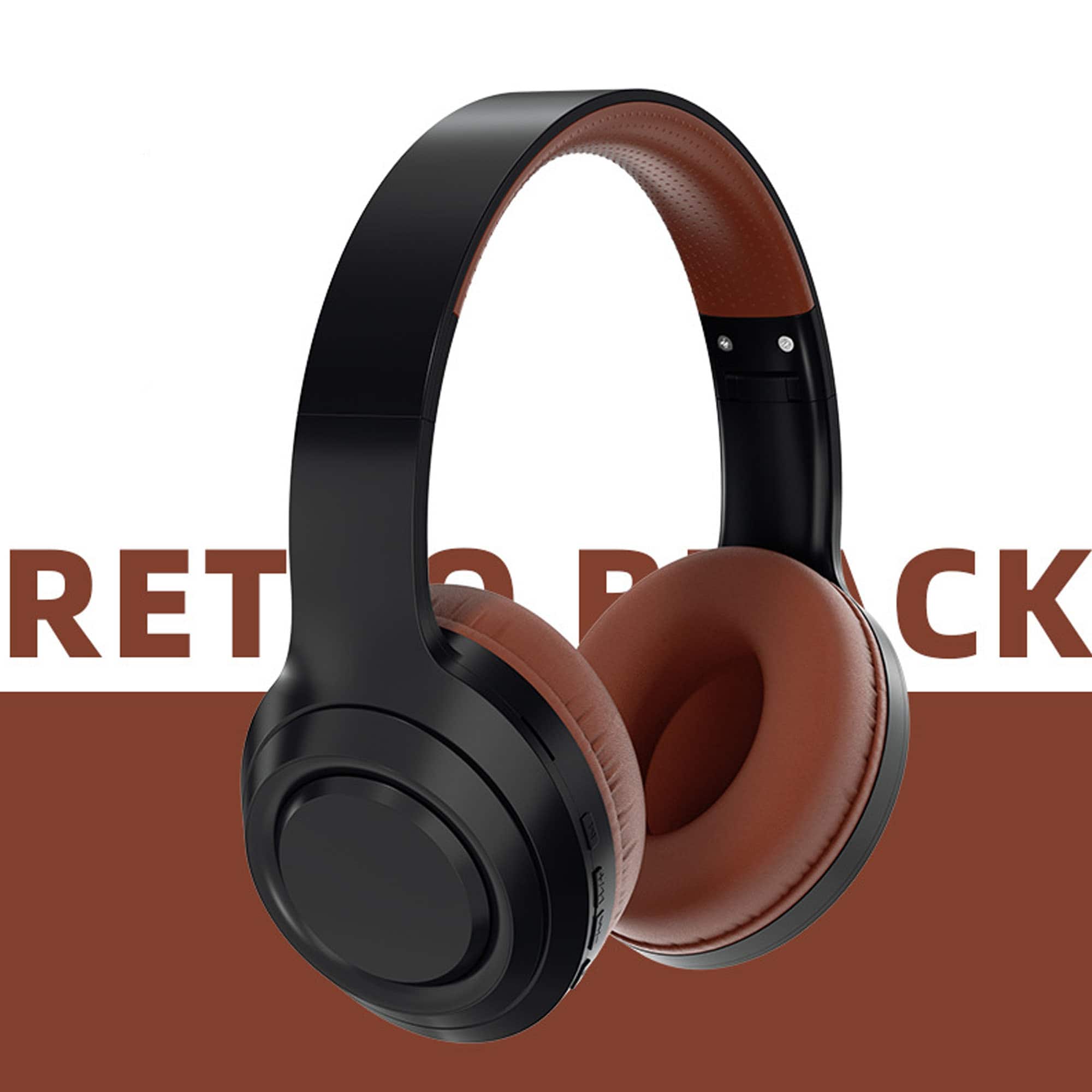 YONWAY - Over Ear Noise Reduction Headphones, Wireless Bluetooth Hi Fi Stereo Headsets, Foldable and Scalable for Phone/TV/PC/MP4