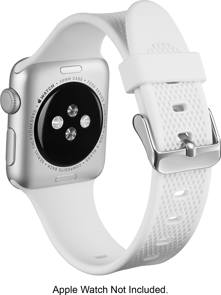 Best Buy: Insignia™ Sport Strap for Apple Watch™ 38mm White NS-AWB38WHT