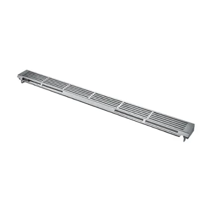 Front. Bosch - 30.7" Trim Kit for Gas Slide-in Range - Silver.