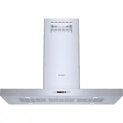 Front. Bosch - 800 Series 42" Convertible Range Hood - Stainless steel.