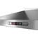 Alt View 11. Bosch - 800 Series 42" Convertible Range Hood - Stainless steel.