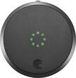 August - HomeKit Bluetooth Deadbolt Retrofit Smart Lock - Gray - Larger Front