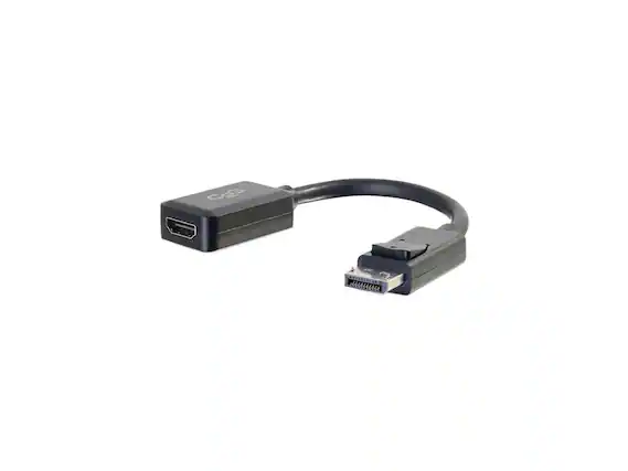 Front. Cables to Go - C2G 54322 DisplayPort Male to HDMI Female Adapter Converter, TAA Compliant, Black (8 Inches).
