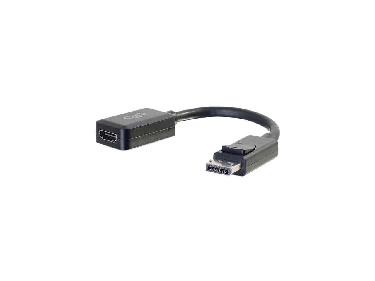 Front. Cables to Go - C2G 54322 DisplayPort Male to HDMI Female Adapter Converter, TAA Compliant, Black (8 Inches).