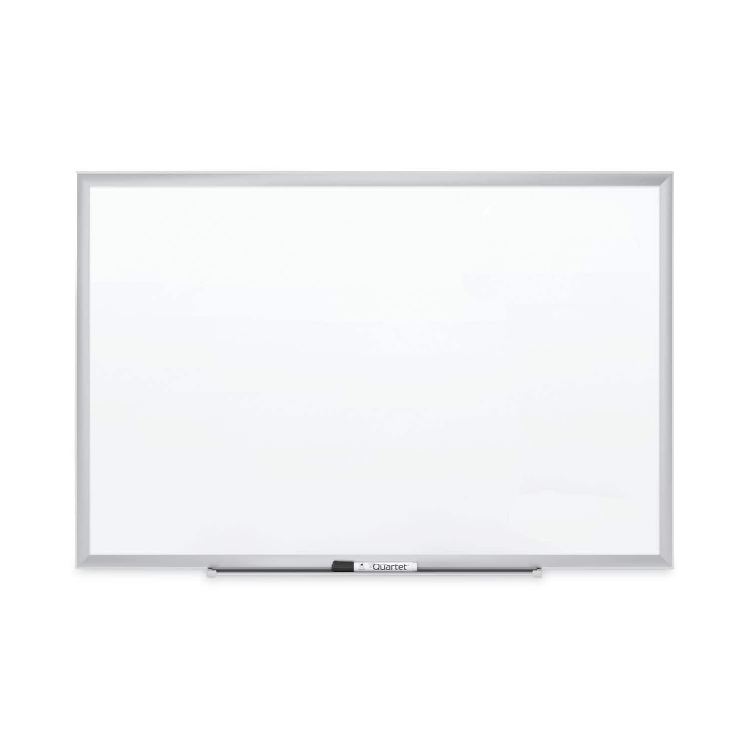 Quartet - Classic Series Nano-Clean Dry Erase Board, 24" x 18", White Surface, Satin Aluminum Frame