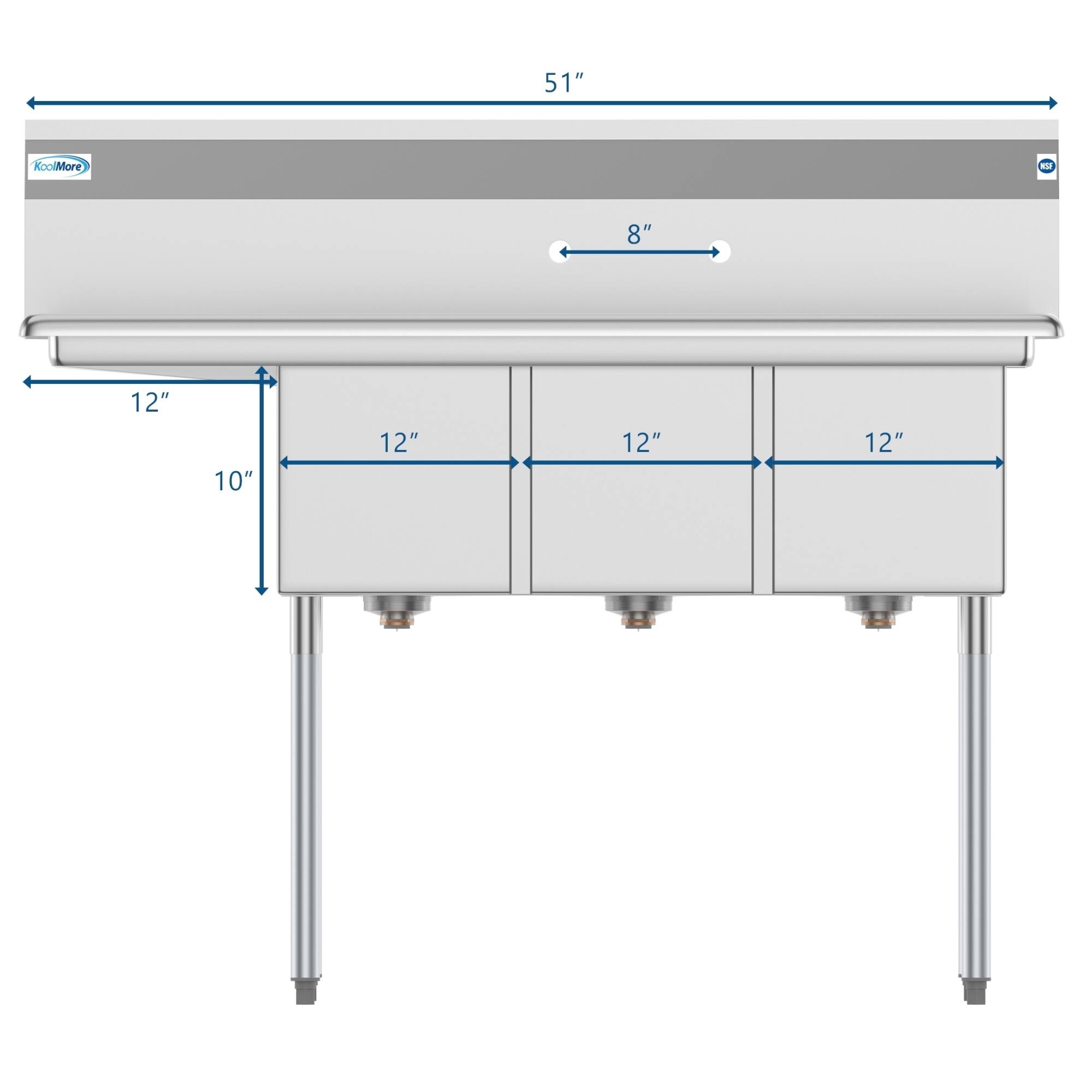 51"  
8"  
12" 12" 12" 12"  
10"