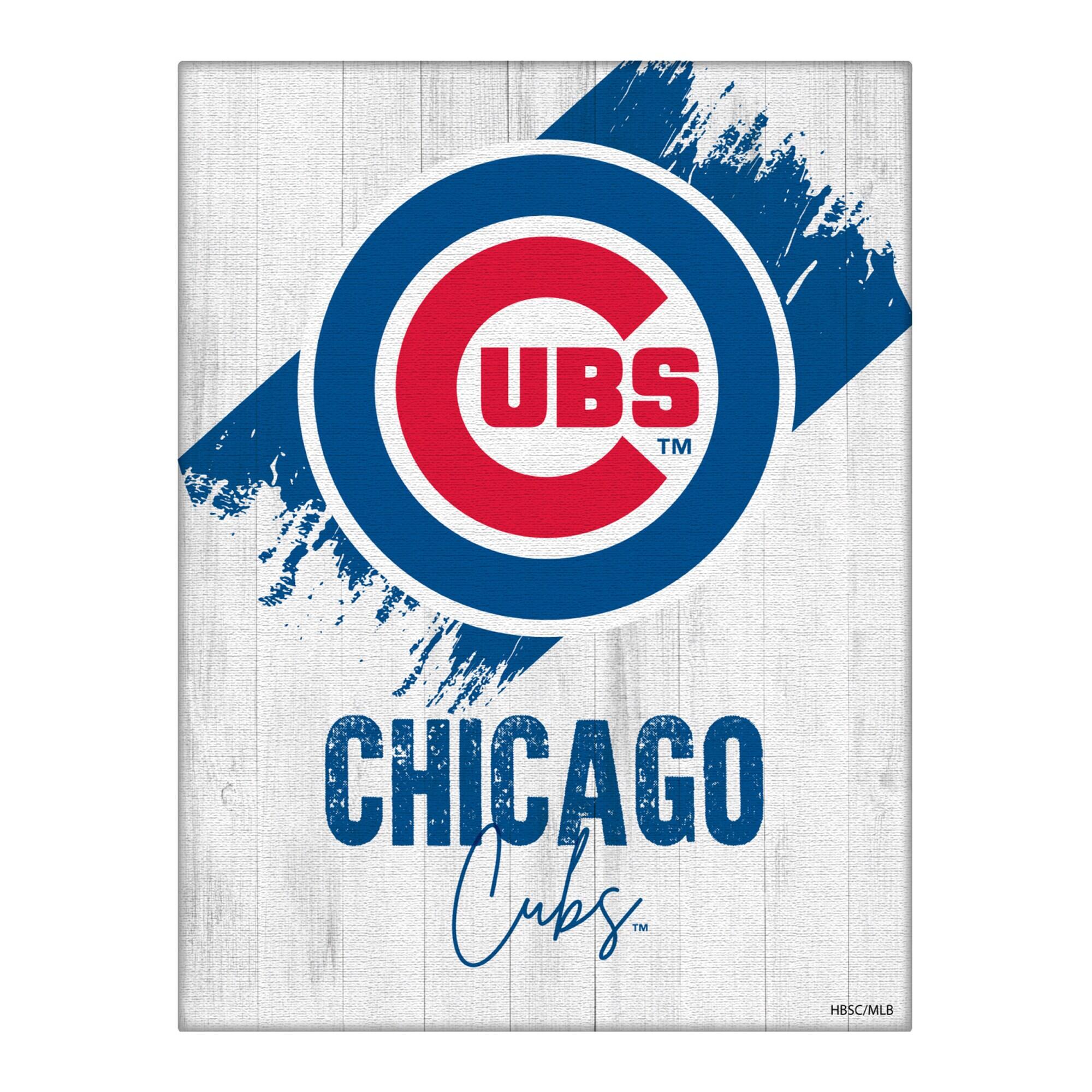 Chicago Cubs 24" x 32" Team Canvas Wall Art