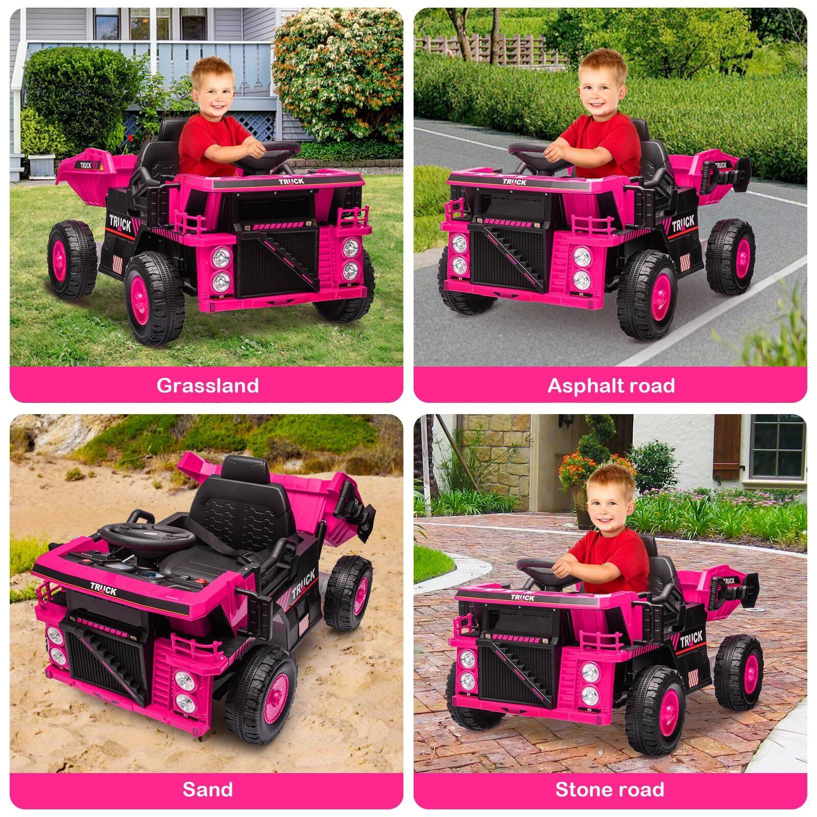 Grassland  
Asphalt road  
Sand  
Stone road