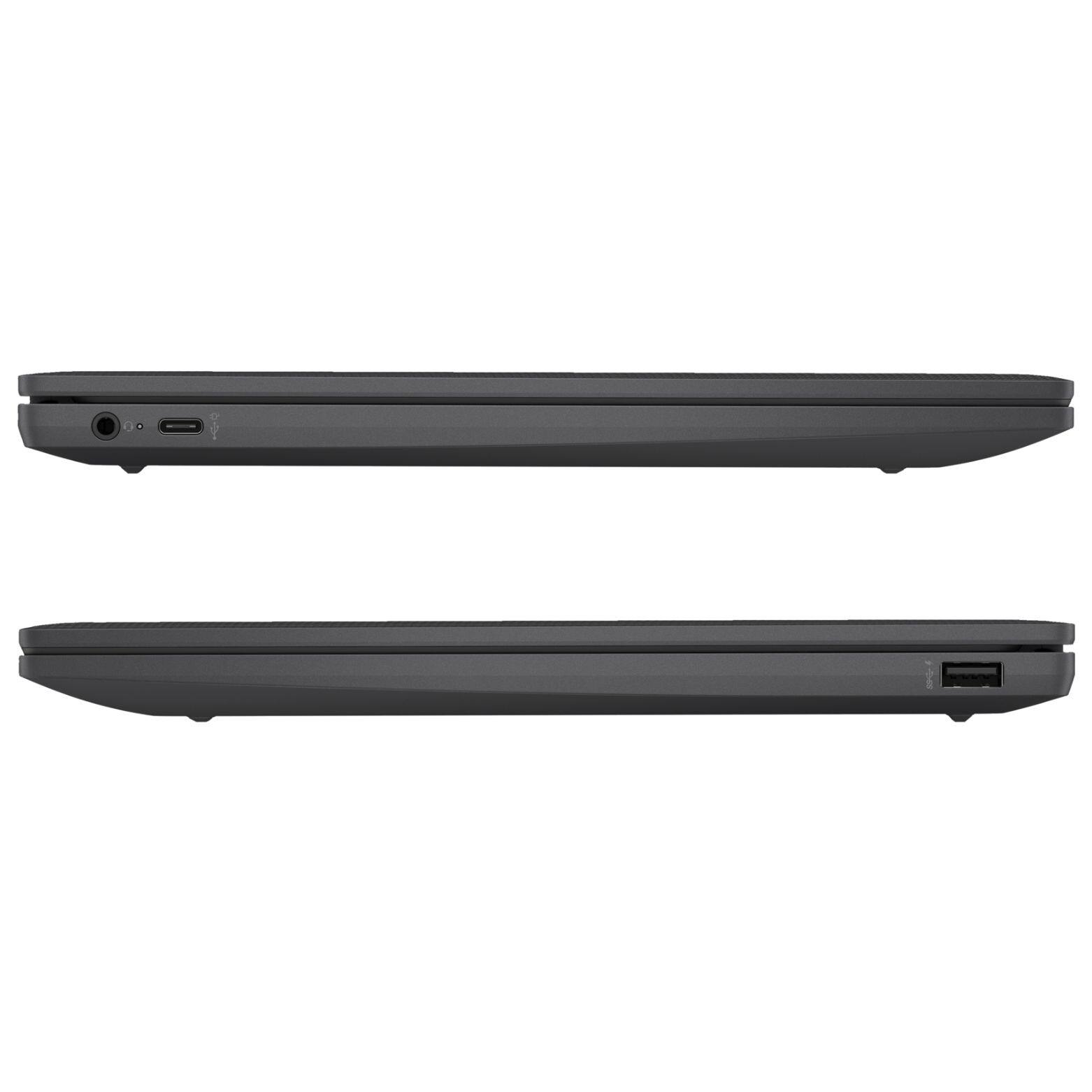 Alt View 5. HP - Chromebook 14a-nf0000nr 14" Intel Processor N100 0.8 GHz up to 3.4 GHz 4GB RAM 64GB eMMC ChromeOS - Gray.