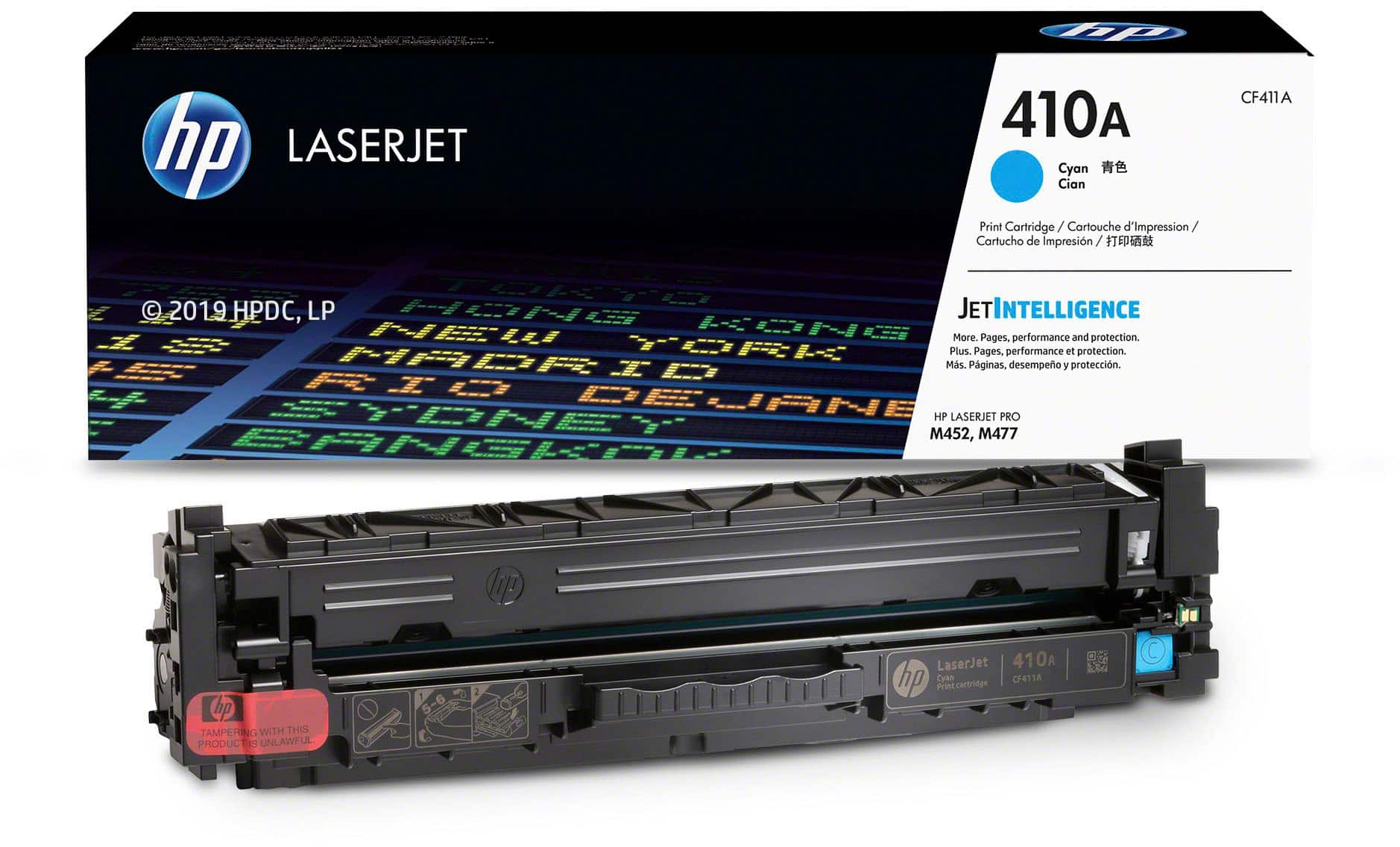 Alt View 11. HP - 410A Toner Cartridge - Cyan.