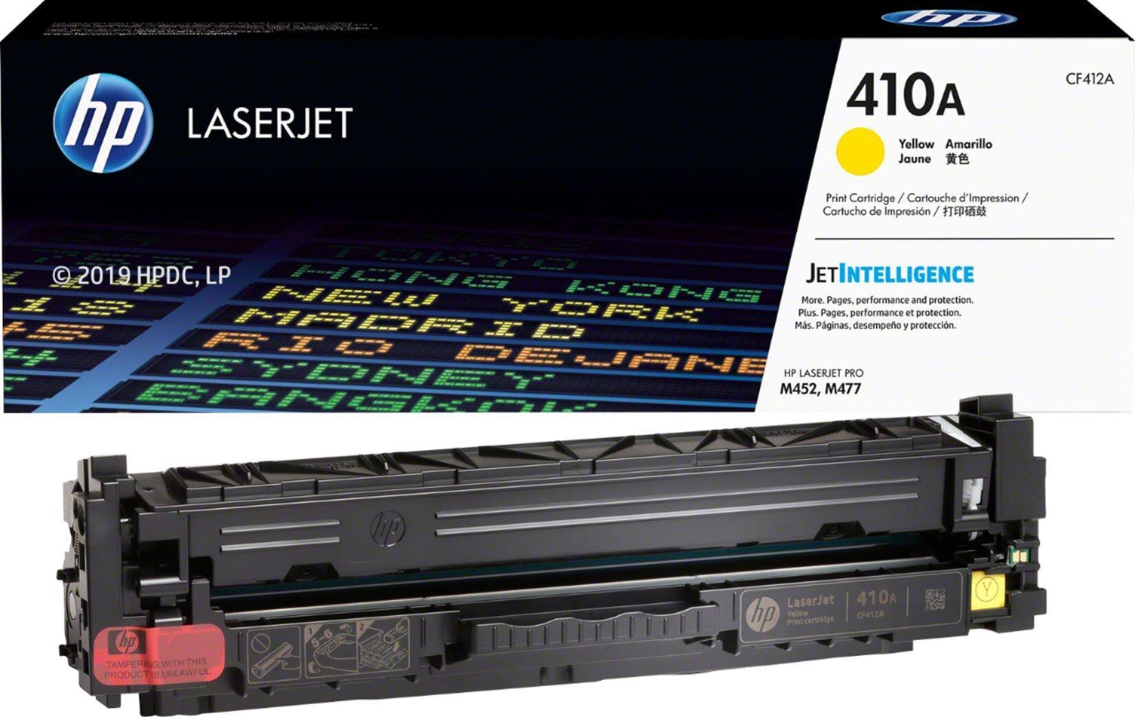 Alt View 11. HP - 410A Toner Cartridge - Yellow.