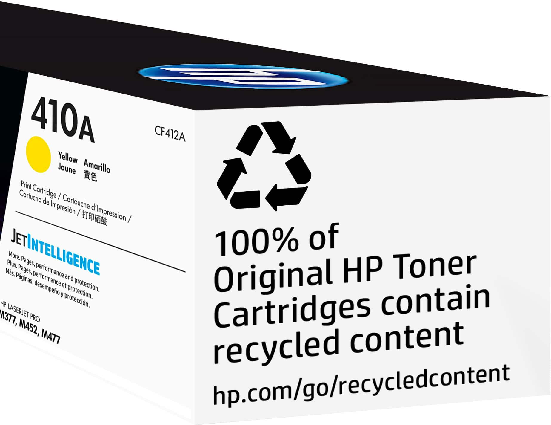 Alt View 14. HP - 410A Toner Cartridge - Yellow.