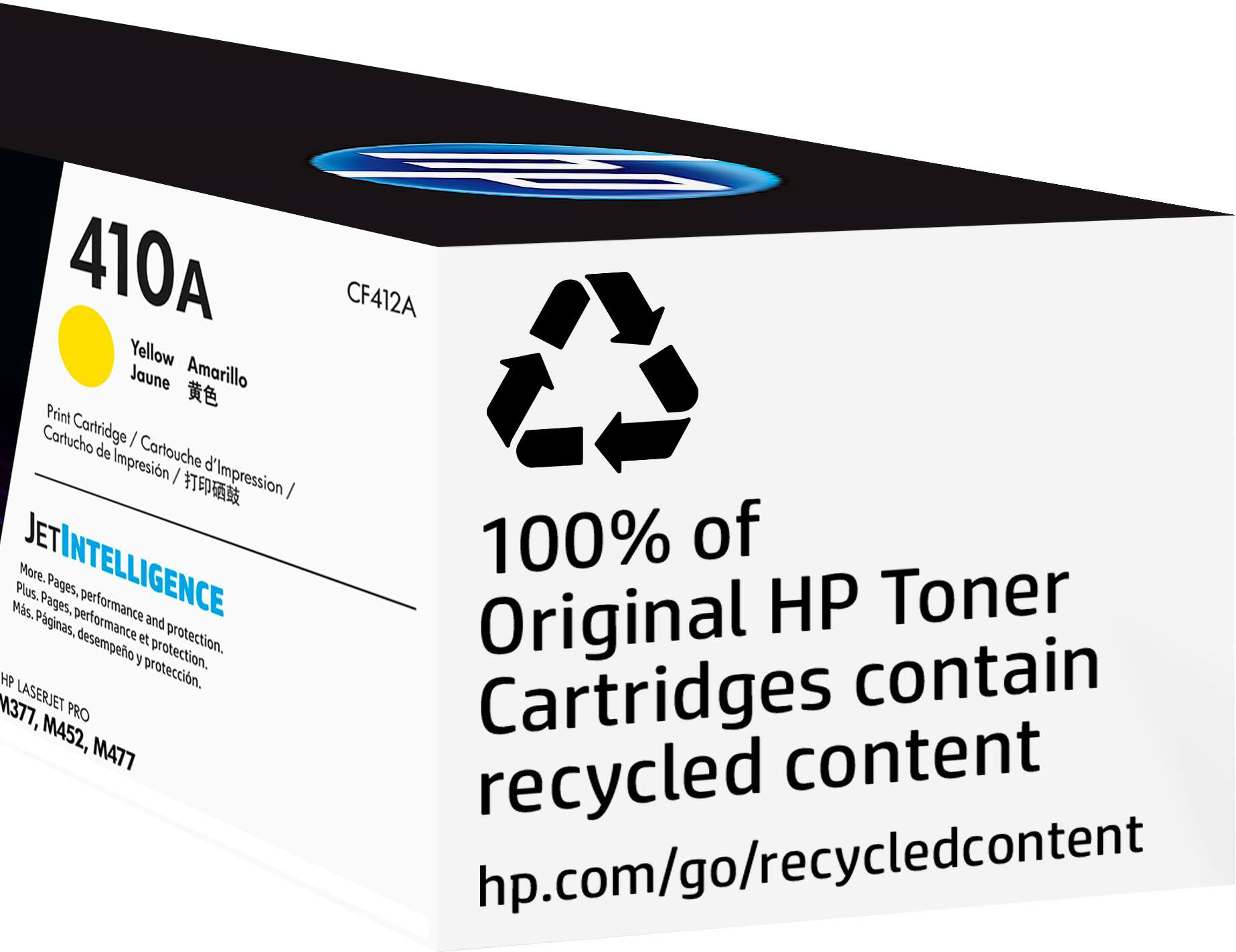 Alt View 14. HP - 410A Toner Cartridge - Yellow.