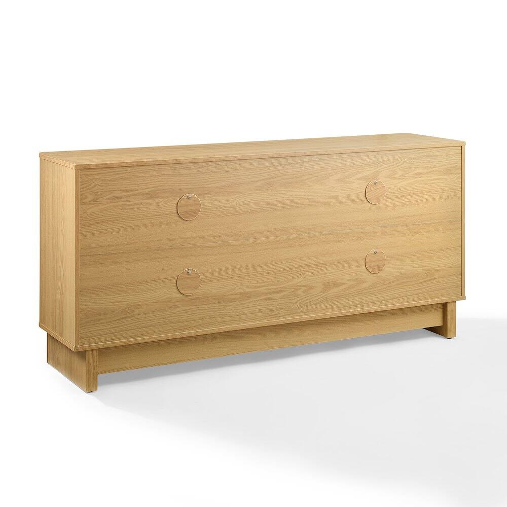 Alt View 1. Crosley Furniture - Wesley Sideboard - White Oak.