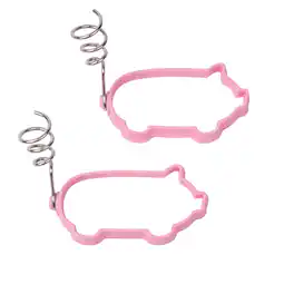 MOBI - Little Piggy Silicone Pancake and Egg Molds, set of 2 - Pink