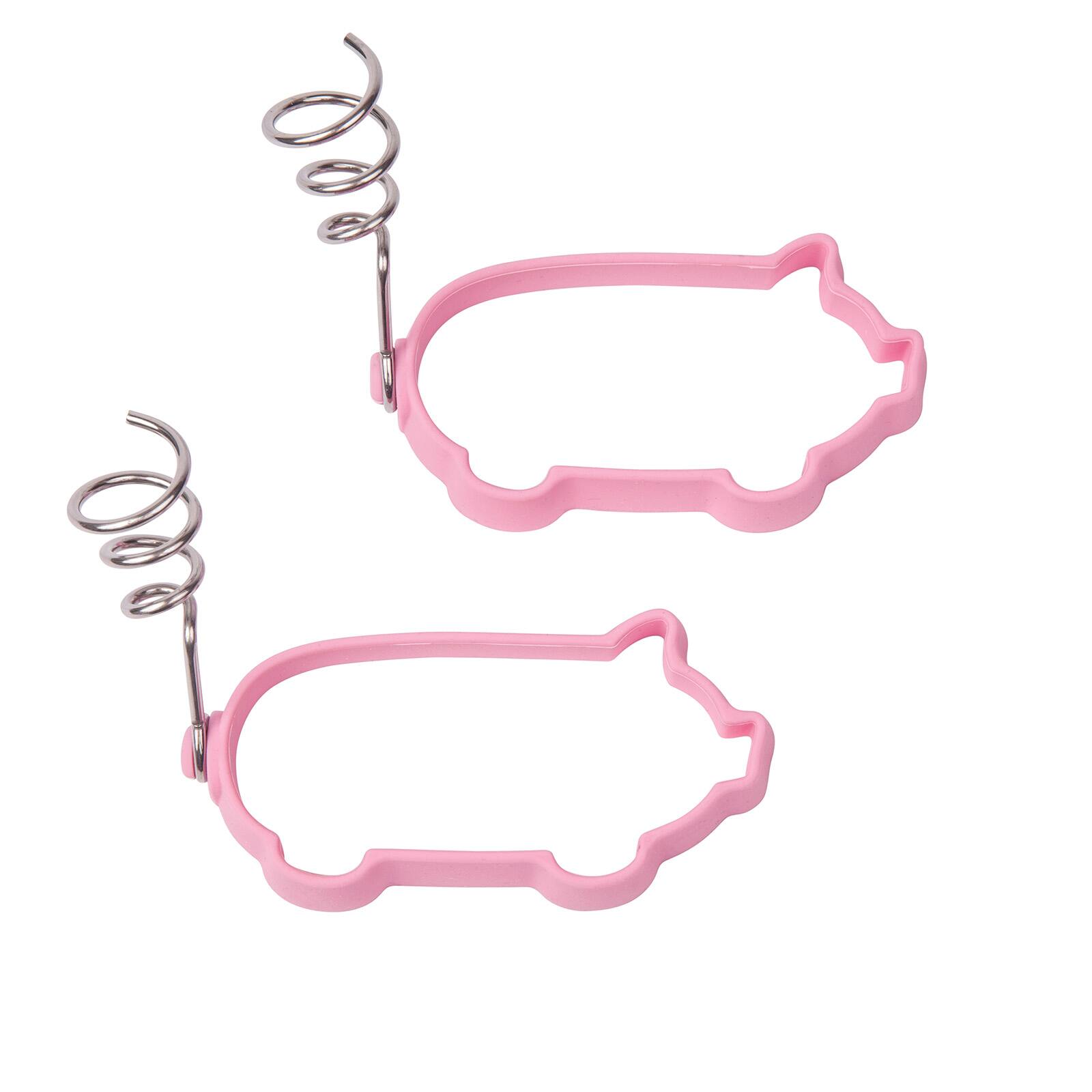 Front. MOBI - Little Piggy Silicone Pancake and Egg Molds, set of 2 - Pink.