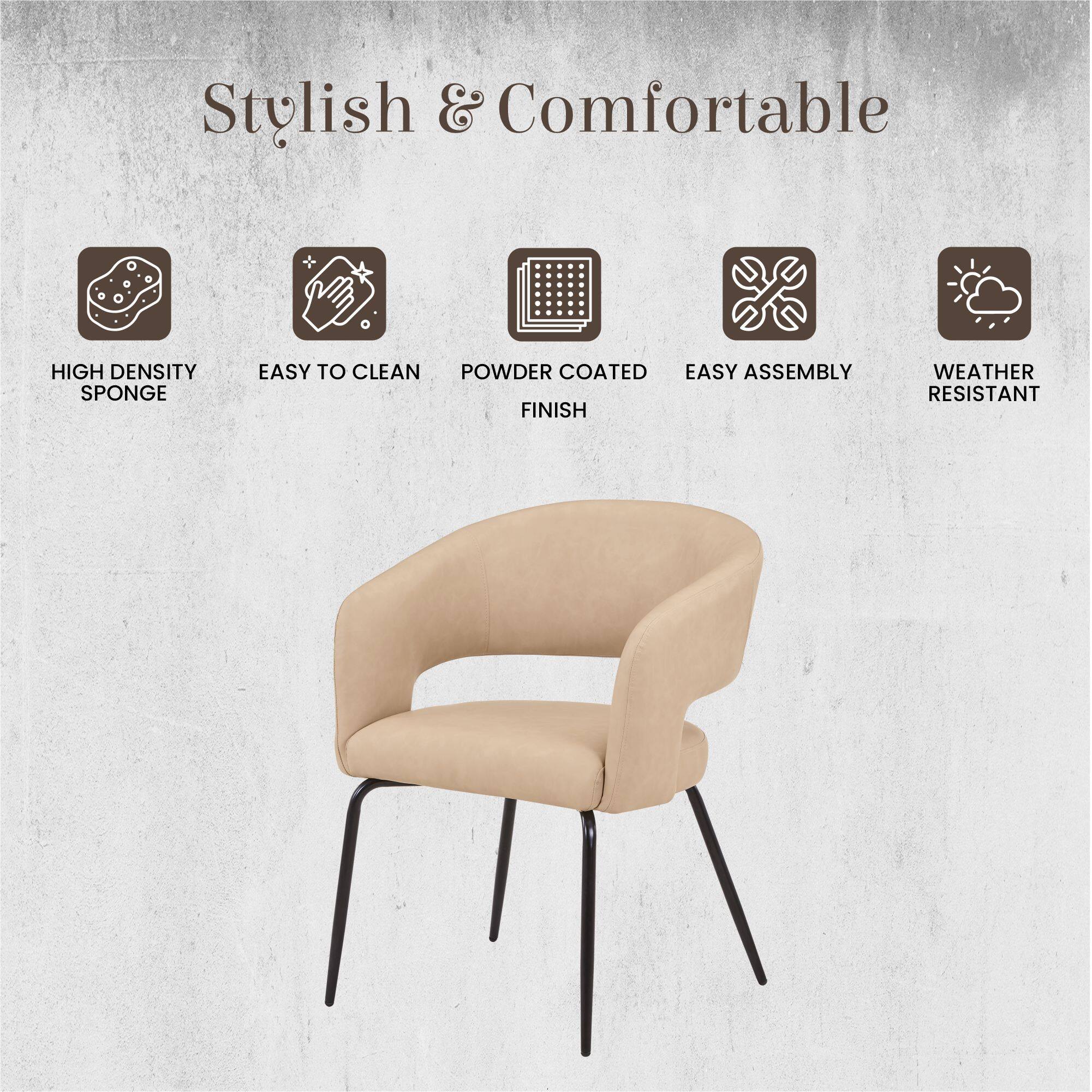 Stylish & Comfortable

- HIGH DENSITY SPONGE
- EASY TO CLEAN
- POWDER COATED FINISH
- EASY ASSEMBLY
- WEATHER RESISTANT