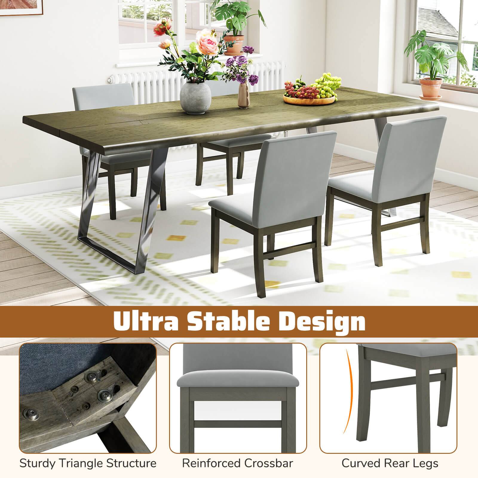 Ultra Stable Design: Sturdy Triangle Structure, Reinforced Crossbar, Curved Rear Legs.