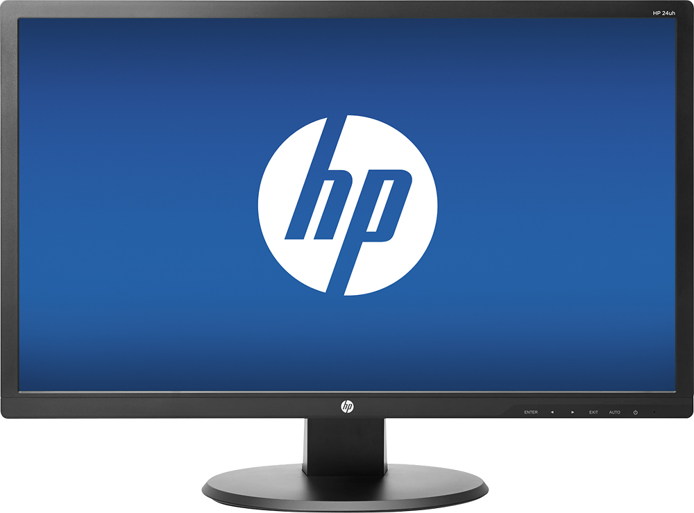 Expliciet infrastructuur fluctueren HP 24" LED HD Monitor (DVI, HDMI, VGA) Black 24uh - Best Buy