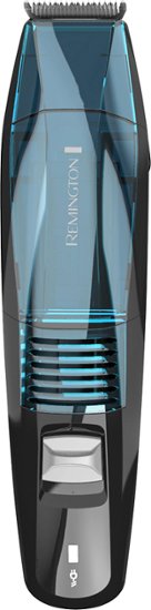 Remington - 4-in-1 Vacuum Hair Trimmer - Black/Blue - Angle Zoom