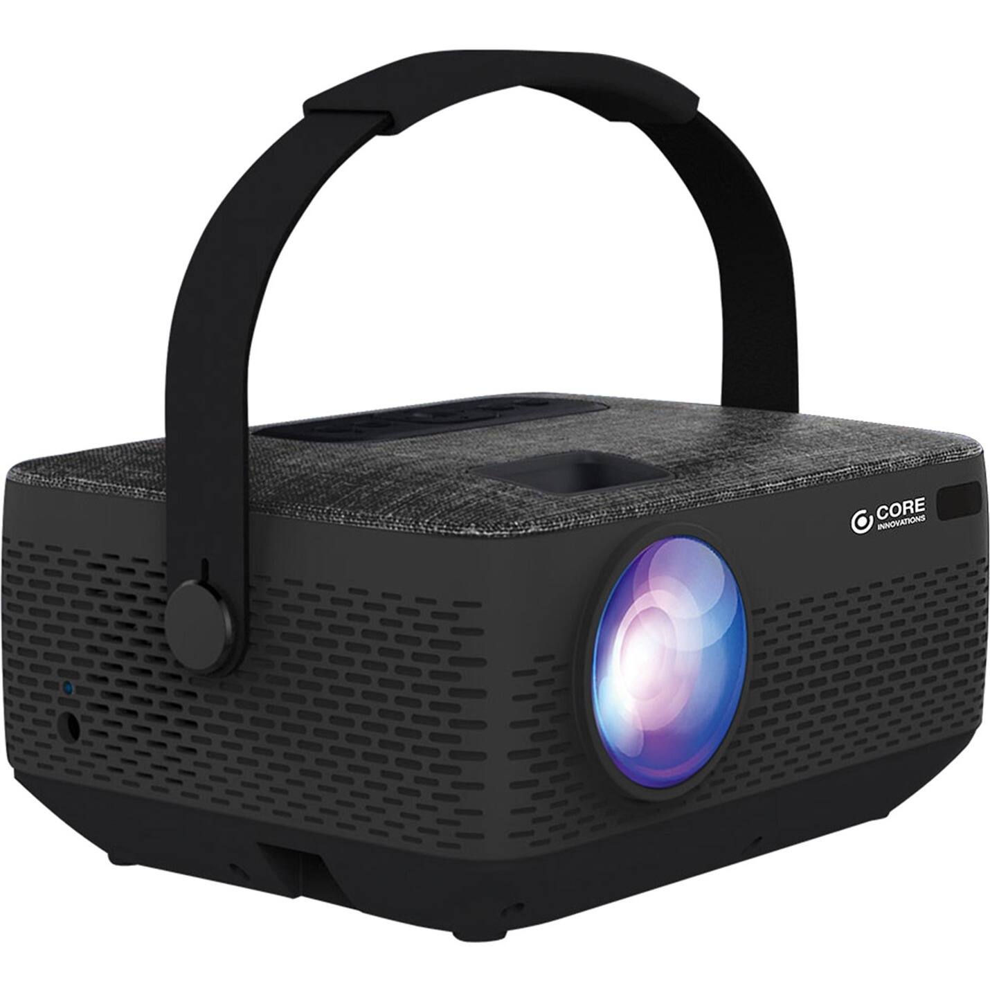 Front. Core Innovations - 1280 x 720 LCD Projector Portable Projector - Black.