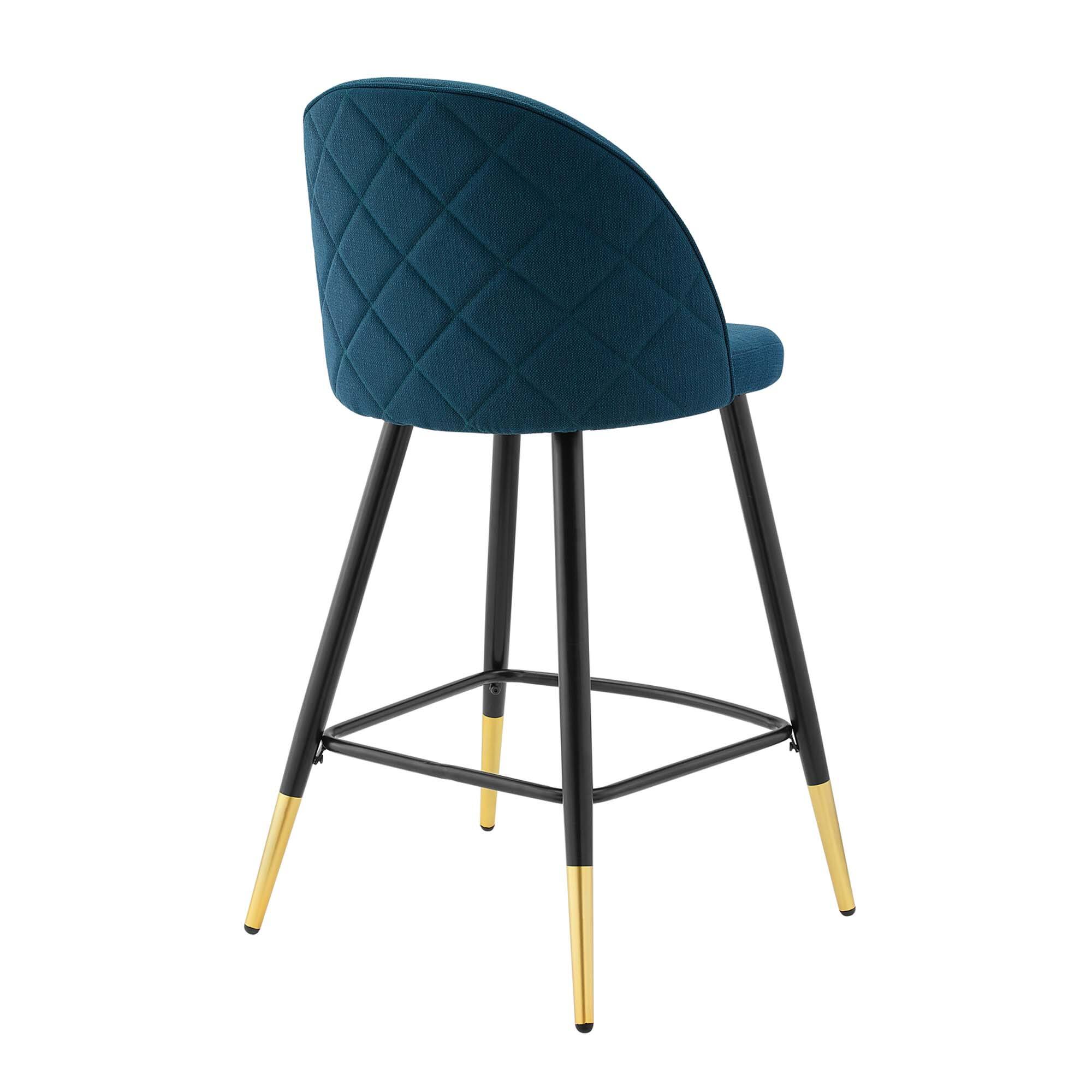 Alt View 4. Modway - Cordial Fabric Counter Stools Set of 2 by Modway - Azure.