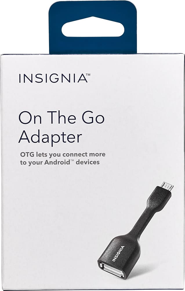 TM INSIGNIA On The Go Adapter OTG lets you connect more TM to your Android devices.