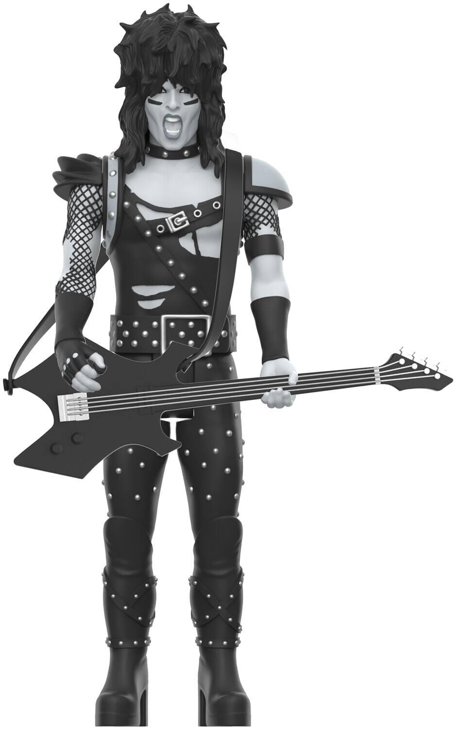 Alt View 3. Super7 - Motley Crue - Super7 - Motley Crue - ReAction Figures Wv2 - Nikki Sixx (Shout At The Devil - Black & - COLLECTIBLES - Multicolor.