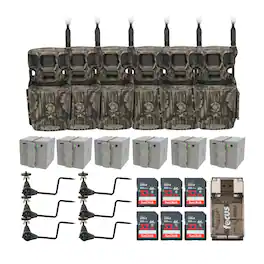 Stealth Cam - Revolver Pro 2.0 360 Degree 40MP Brown Cellular Cam Bundle