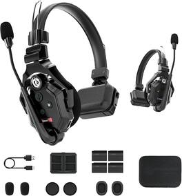 HOLLYLAND - Solidcom C1-2S Full-Duplex Wireless DECT Intercom System with 2 Headsets - Black