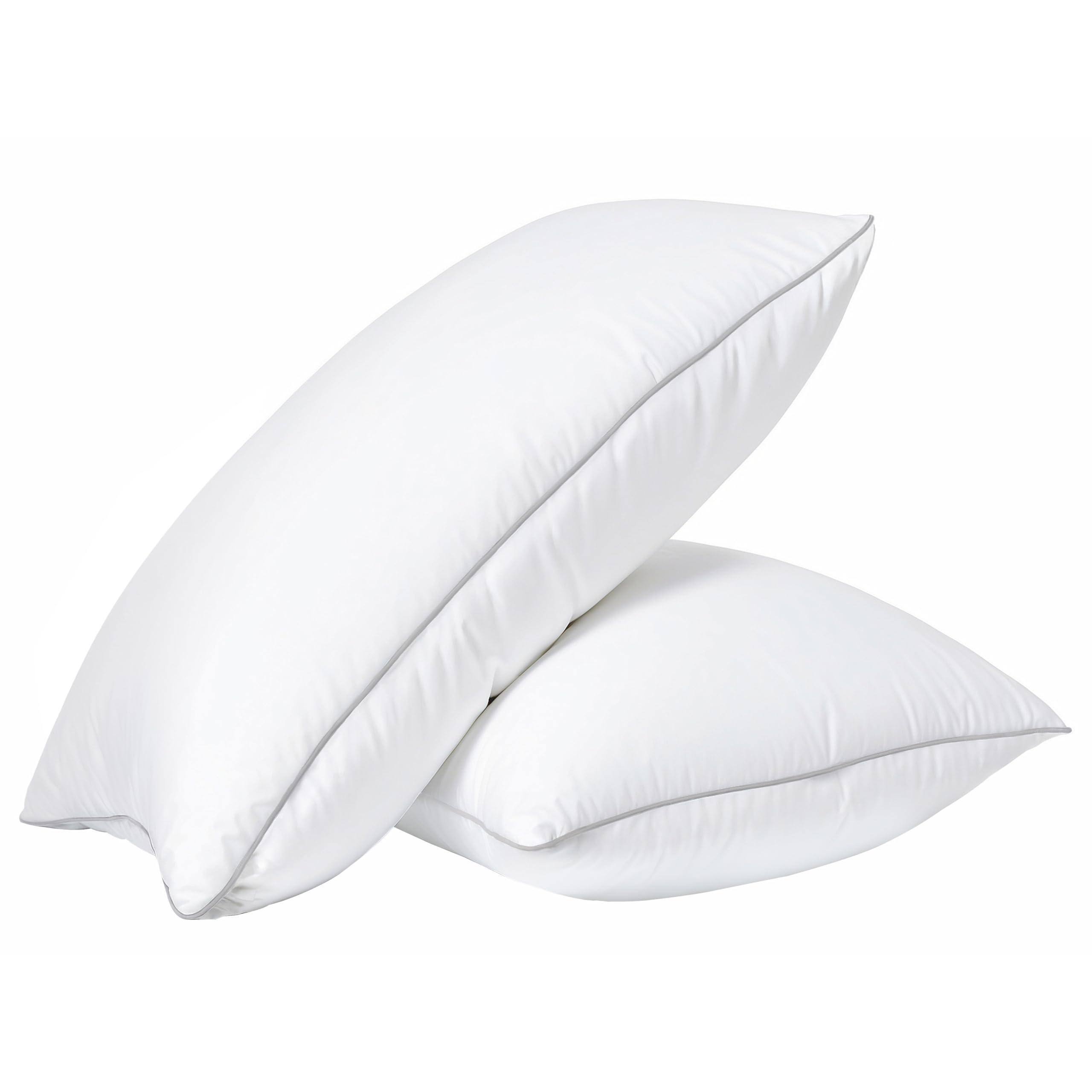 Paradigms Interiors - Bed Pillows King Size - Firm Cozy & Soft For Adults- Pack - Luxury Pillow Side Sleepers - White-King (Pack of 2)
