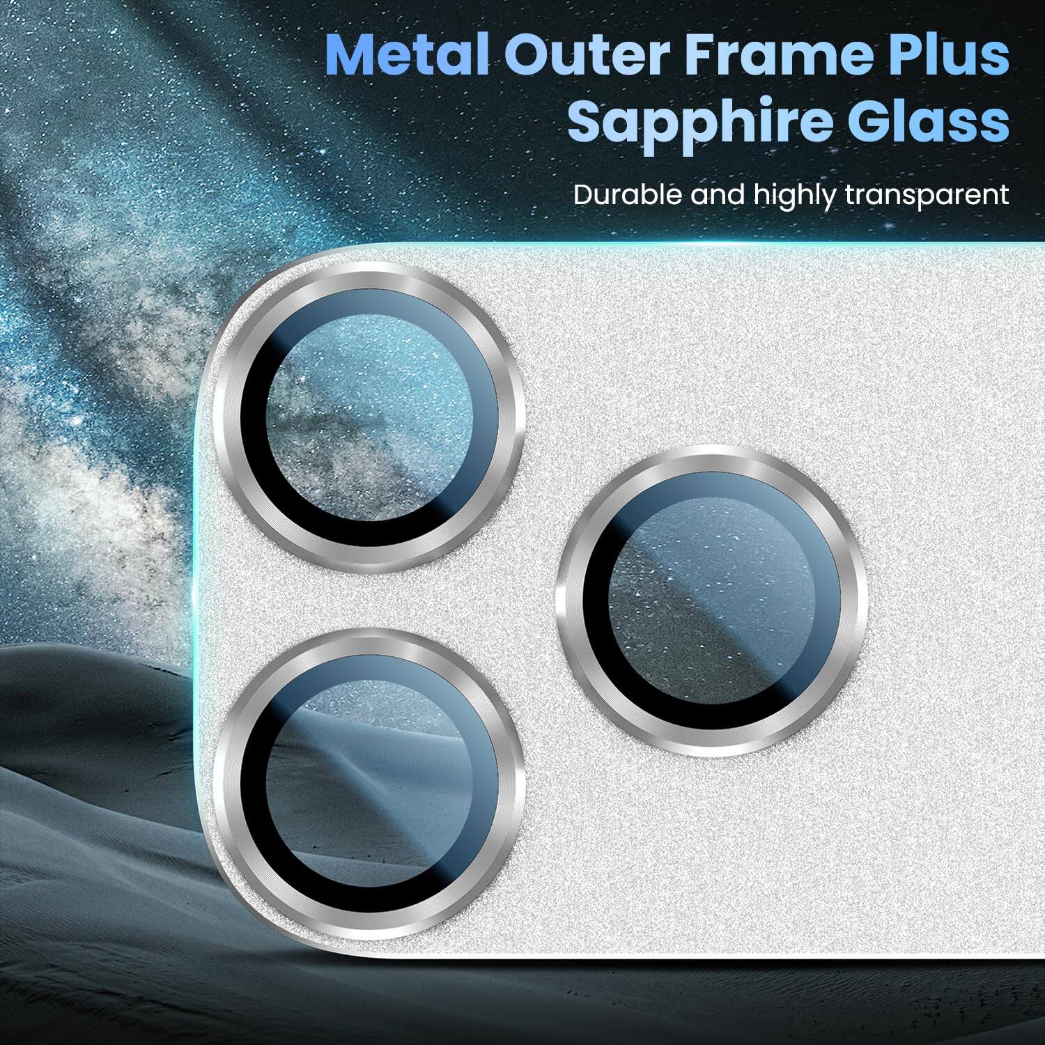 Metal Outer Frame Plus Sapphire Glass  
Durable and highly transparent