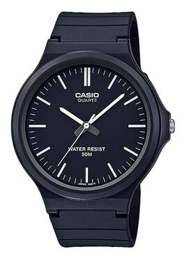 Casio - Youth Analog Quartz MW-240-1EV Mens Watch Resin Strap Dial 50M - Black